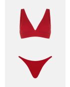 Costume da bagno alto color ciliegia color acqua