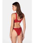 Costume da bagno alto color ciliegia color acqua