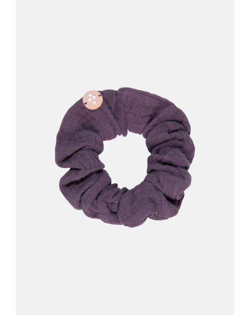 Elastique à cheveux scrunchie raisin