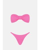 Costume da bagno alto rosa Lory in gomma da masticare