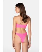 Costume da bagno alto rosa Lory in gomma da masticare