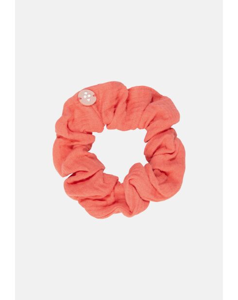 Elastique à cheveux scrunchie orange