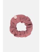 Elastique à cheveux scrunchie framboise