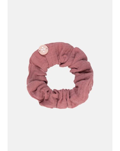 Elastique à cheveux scrunchie framboise