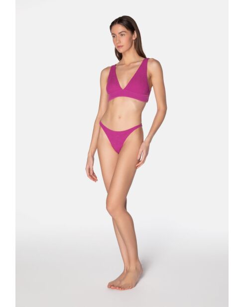 Hoog uitgesneden badpak Aqua açai