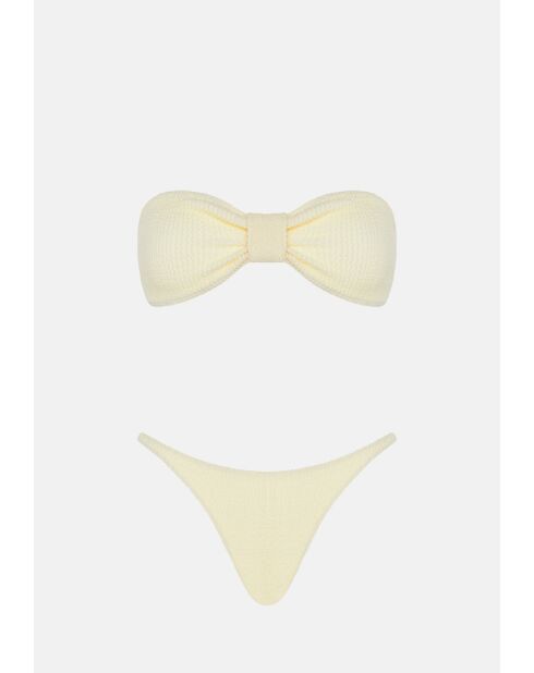 Lory vanille hoog uitgesneden badpak