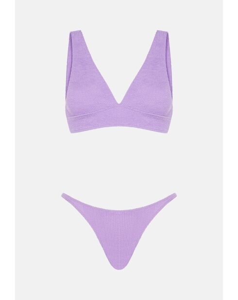 Maillot de bain échancré Aqua figue