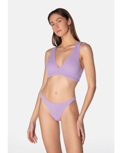 Maillot de bain échancré Aqua figue