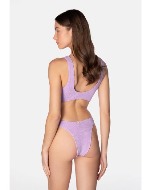 Maillot de bain échancré Aqua figue
