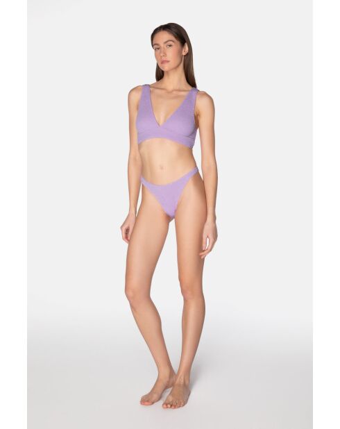 Maillot de bain échancré Aqua figue