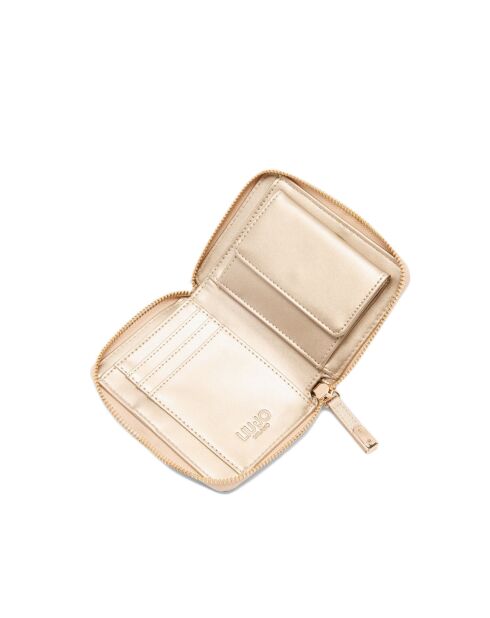 Caliwen Sff Zip Around M Portemonnee Lichtgoud - 12x10x2 cm