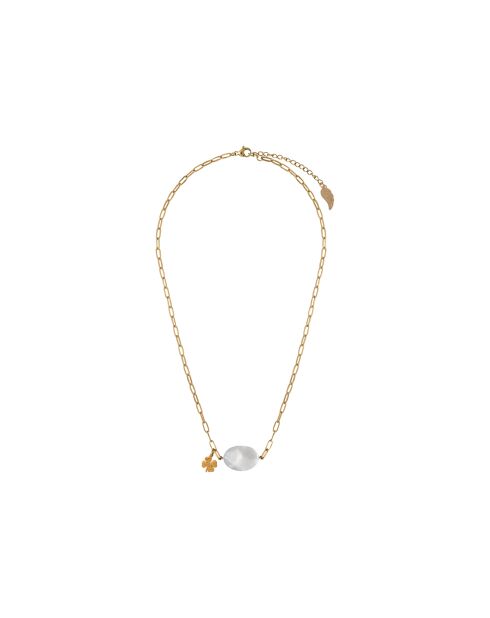 collana multipla in oro ip e madreperla