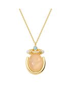 Gouden halsketting met hanger Lagoon