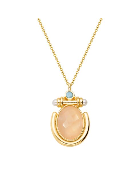 Gouden halsketting met hanger Lagoon