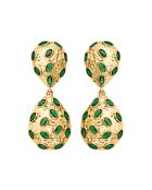 Boucles d'oreilles Butterfly vert