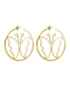 Pendientes tipo argolla Butterfly M Default Title