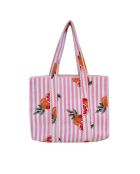 Bolsa de mano rosa cítrica, 40 x 40 cm