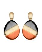 Paradis Sepia Ohrringe, Schwarz-Braun