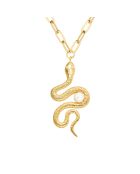 Collana lunga con amuleto dorato