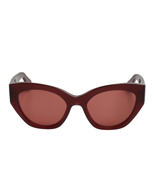 Lunettes de soleil Nanou œil de chat rouge bordeaux