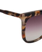 Lunettes de soleil carrées œil de chat havana