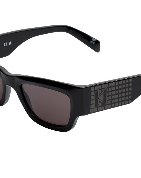 Lunettes de soleil rectangulaires noires