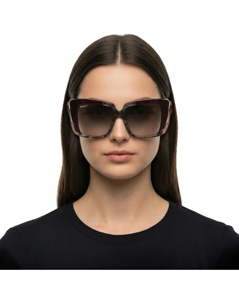 Lunettes de soleil Tity grises chinées