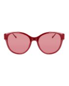 Lunettes de soleil ovales bordo