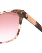 Lunettes de soleil carrées havana