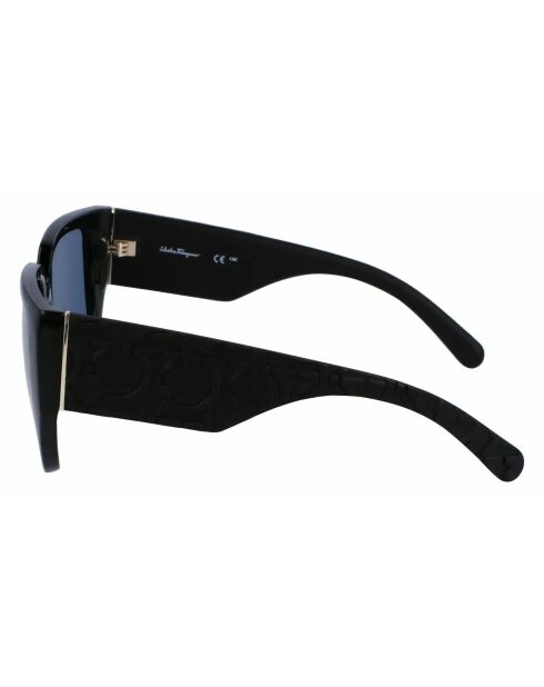 Lunettes de soleil ovales noires