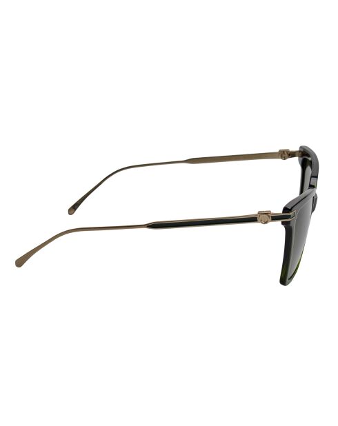 Lunettes de soleil carrées noires-vertes