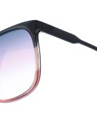 Lunettes de soleil carrées brun-noir