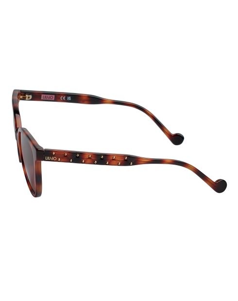 Lunettes de soleil rondes havana