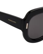 Lunettes de soleil Patty aviateur noires