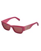 Lunettes de soleil rectangulaires rose