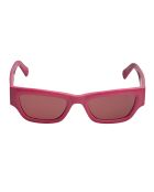 Lunettes de soleil rectangulaires rose