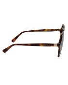 Geometrische Sonnenbrille Havana