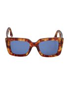 Lunettes de soleil carrées brown havana