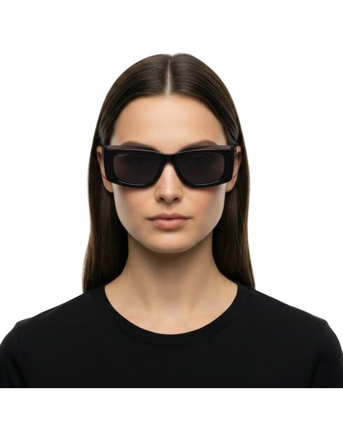 Lunettes de soleil rectangulaires noires