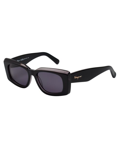 Lunettes de soleil rectangulaires noires