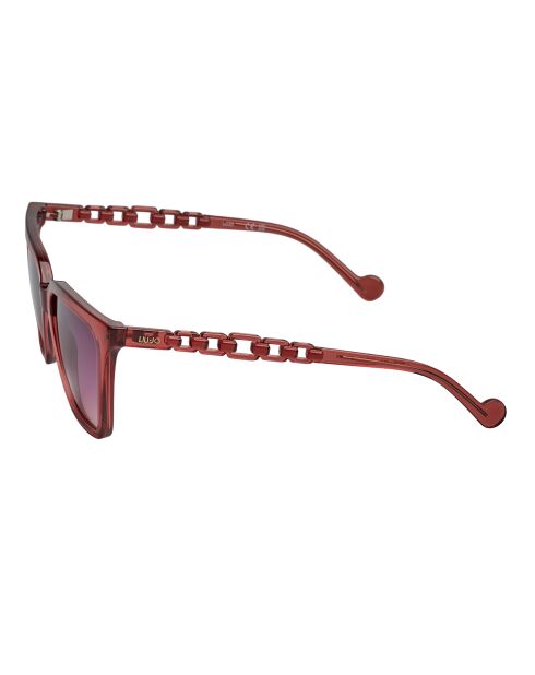Lunettes de soleil carrées cristal de bordeaux