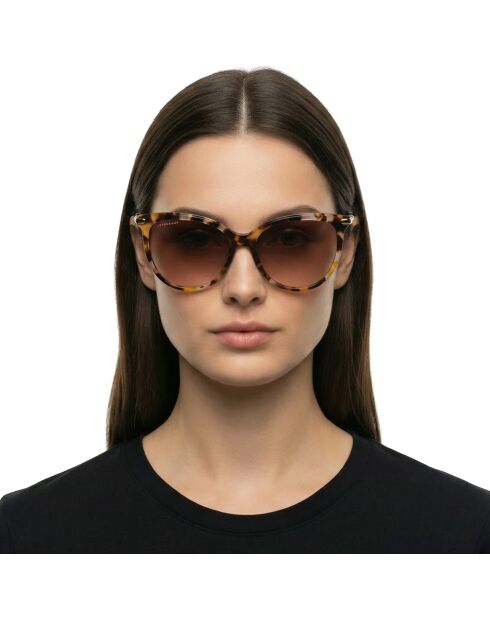 Lunettes de soleil Denise œil de chat la rose havana