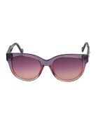 Lunettes de soleil rondes violettes cristallines