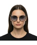 Lunettes de soleil Fifa hexagonales golden-light havana