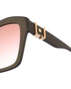 Lunettes de soleil papillon noires