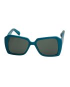 Lunettes de soleil carrées turquoise