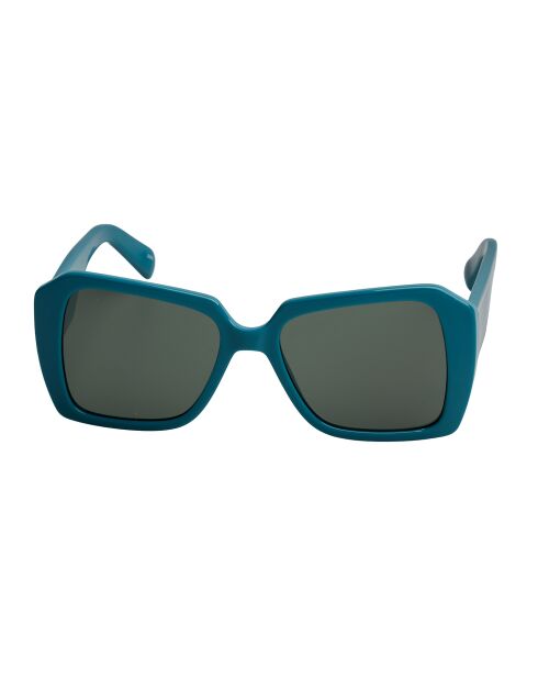 Lunettes de soleil carrées turquoise