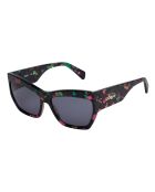 Lunettes de soleil rectangulaires multicolores