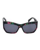 Lunettes de soleil rectangulaires multicolores