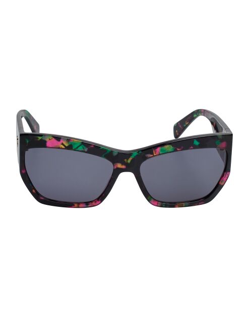 Lunettes de soleil rectangulaires multicolores